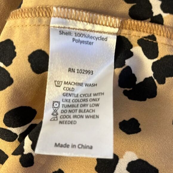 Thakoon Collective women’s cami Size 14 animal print slip tank boho V-Neck - Picture 6 of 8